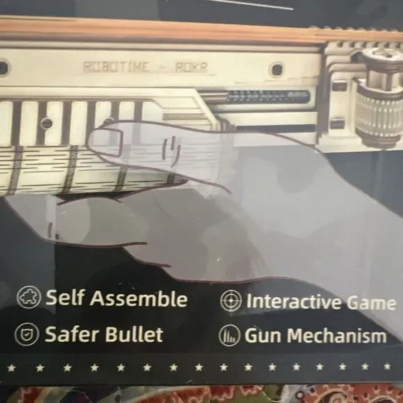 ROKR DIY‎ 3D Wooden Puzzle Terminator M870 Shotgun New - Picture 6 of 7